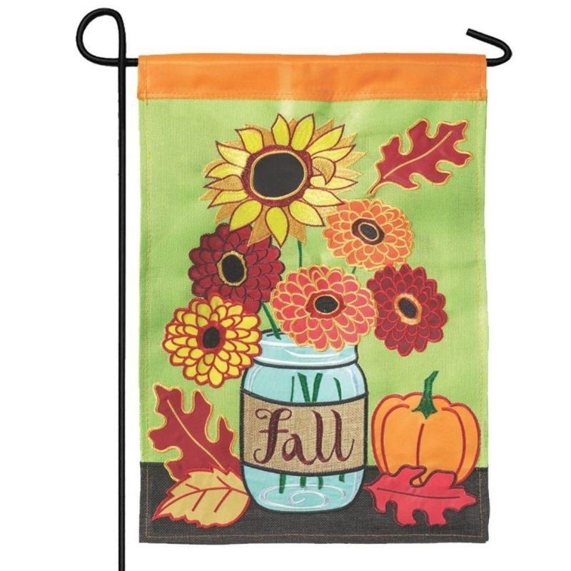 Fall Mason Jar Garden Flag